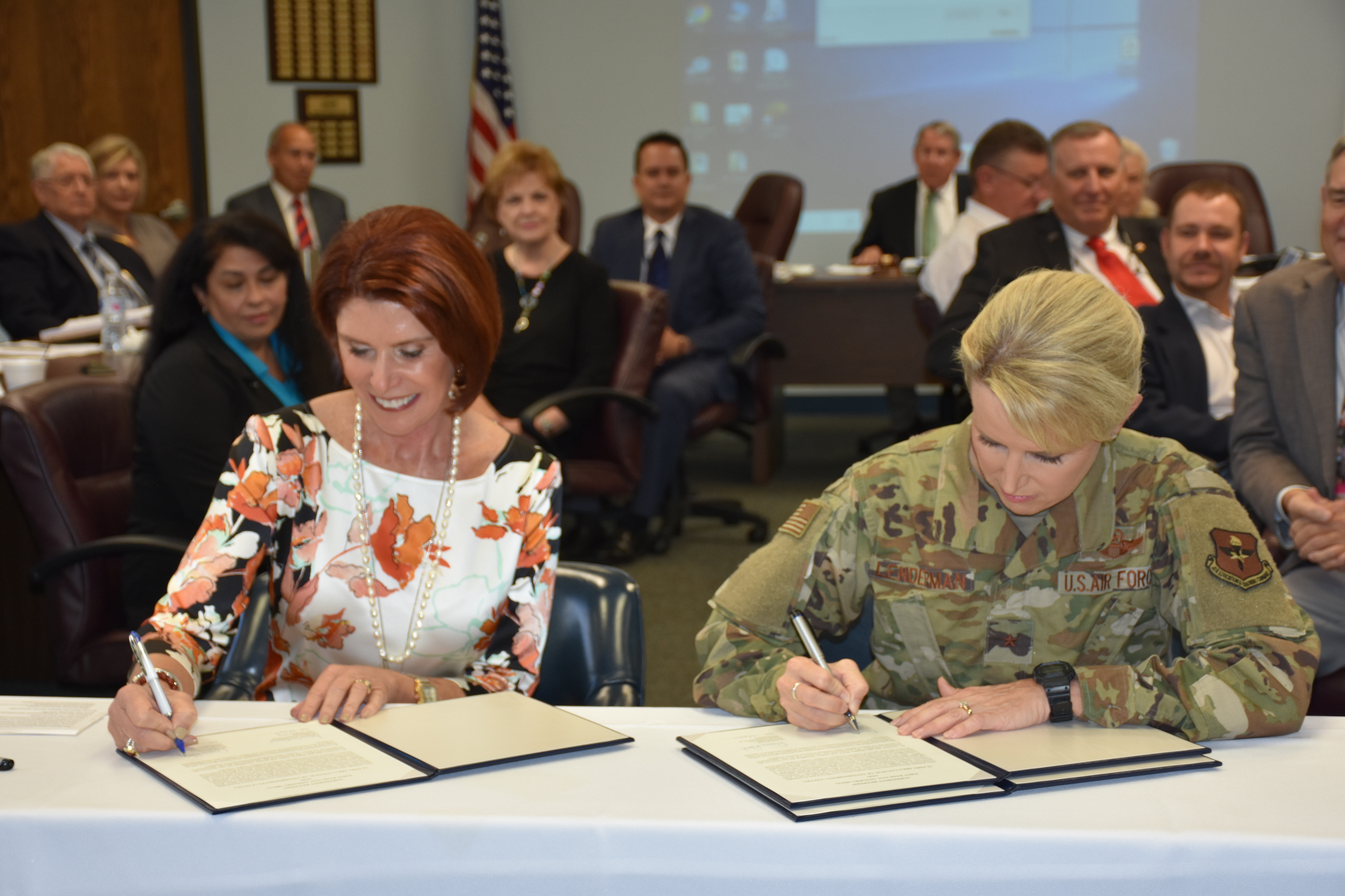 Leaders from Joint Base San Antonio and the community recognize their collaboration